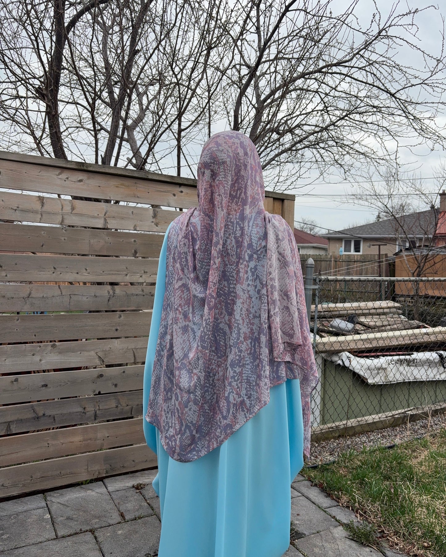 Printed modal hijab