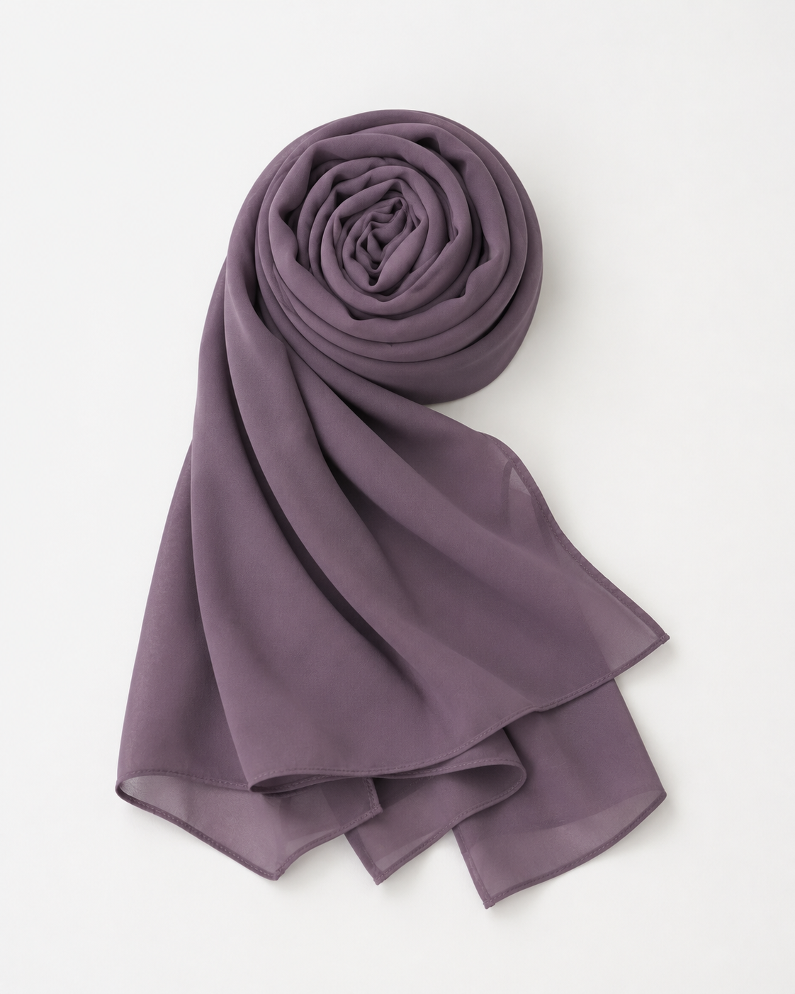 Premium Chiffon Hijab- Lavender Grey