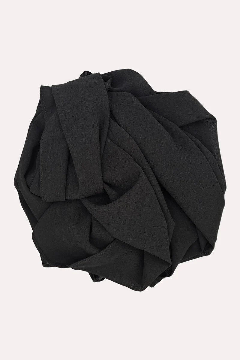 Beautiful Black Classic Chiffon Hijab
