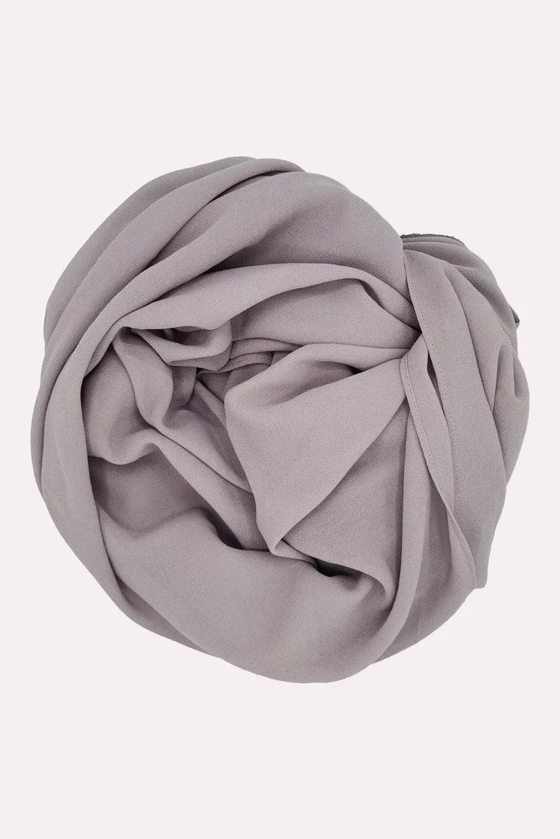 Beautiful Falcon Gray Classic Chiffon Hijab
