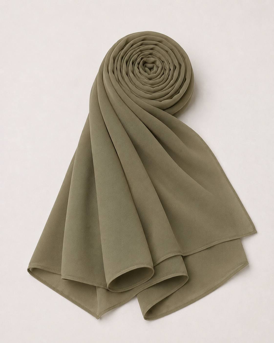 Premium Chiffon Hijab- Olive green