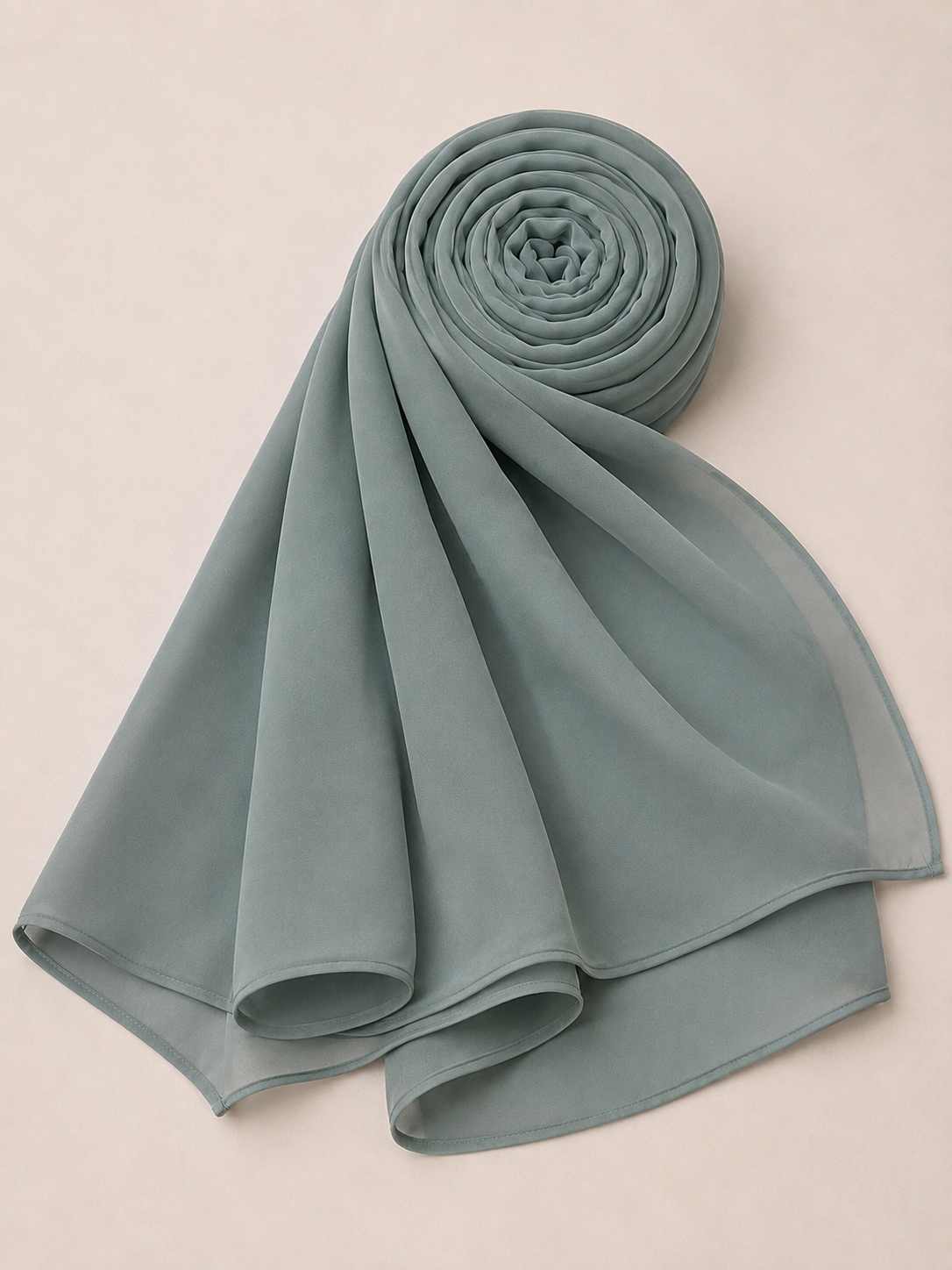 Premium Chiffon Hijab- olive grey