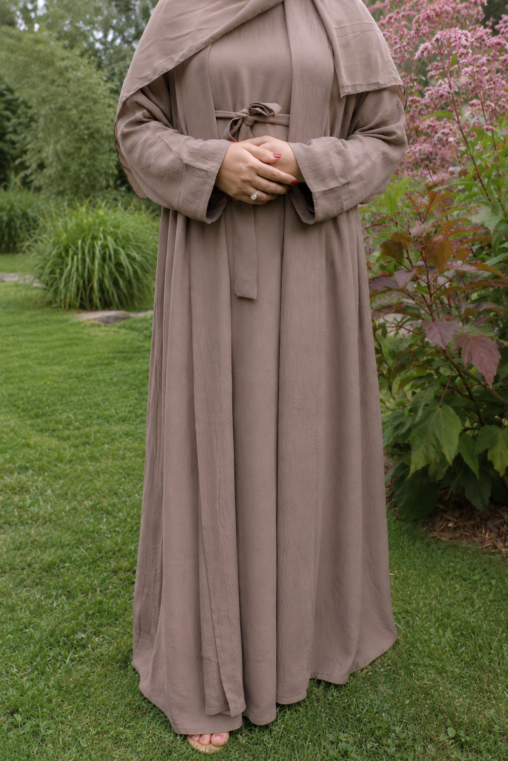 Harir Maqsoor Abaya-Cocoa Brown