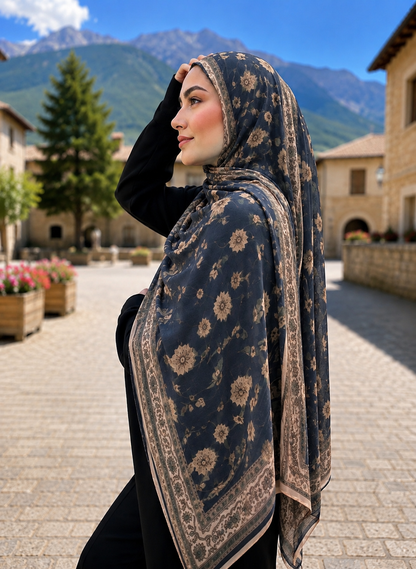 Printed Modal Hijab-Neelam