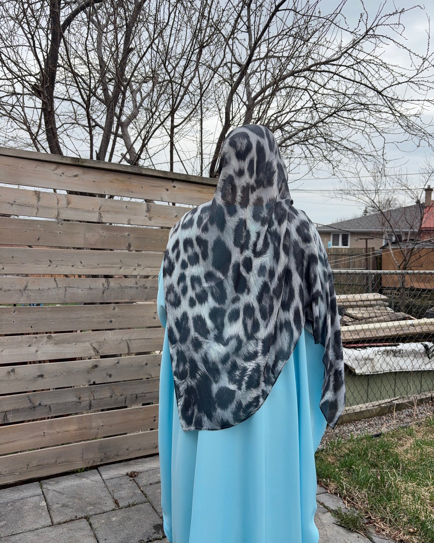 Printed modal hijab