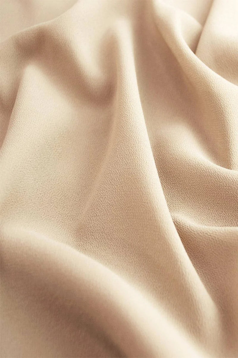 Beautiful Beige Classic Chiffon Hijab