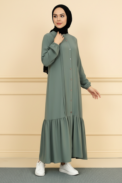 Turkish frill abaya