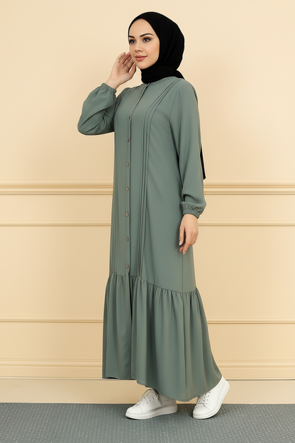 Turkish frill abaya