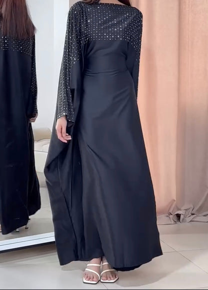 Butterfly Silk abaya