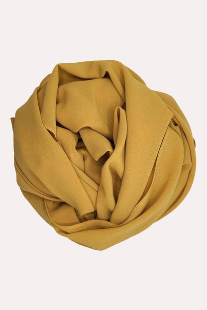 Beautiful Golden Yellow Classic Chiffon Hijab