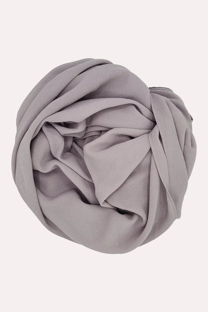 Beautiful Falcon Gray Classic Chiffon Hijab