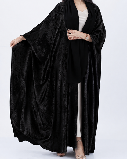 Shimmer Shrug Abaya-Black