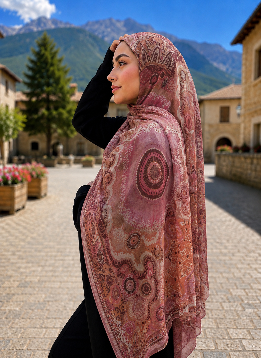 Printed Modal Hijab- Gulzaar