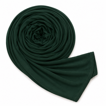 Jersey Hijab- Bottle green