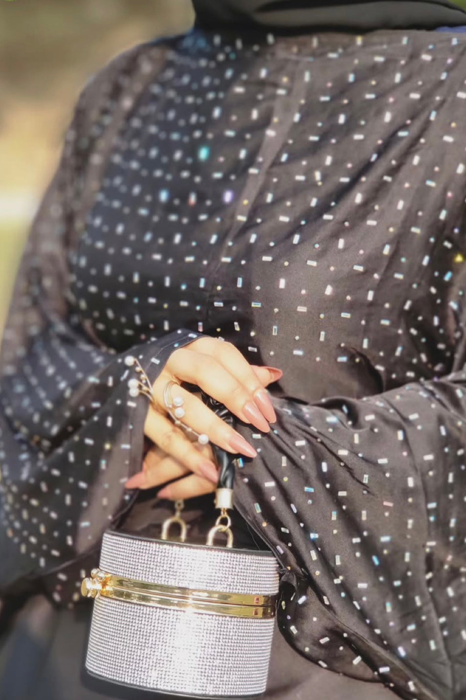 Butterfly Silk abaya