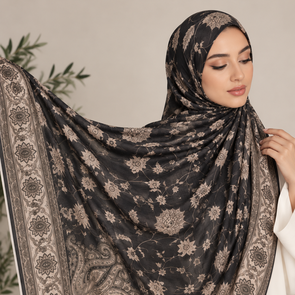 Printed Modal Hijab-Neelam