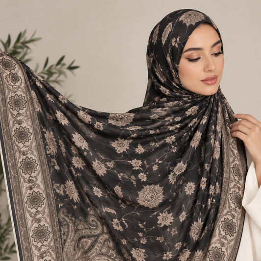 Printed Modal Hijab-Neelam