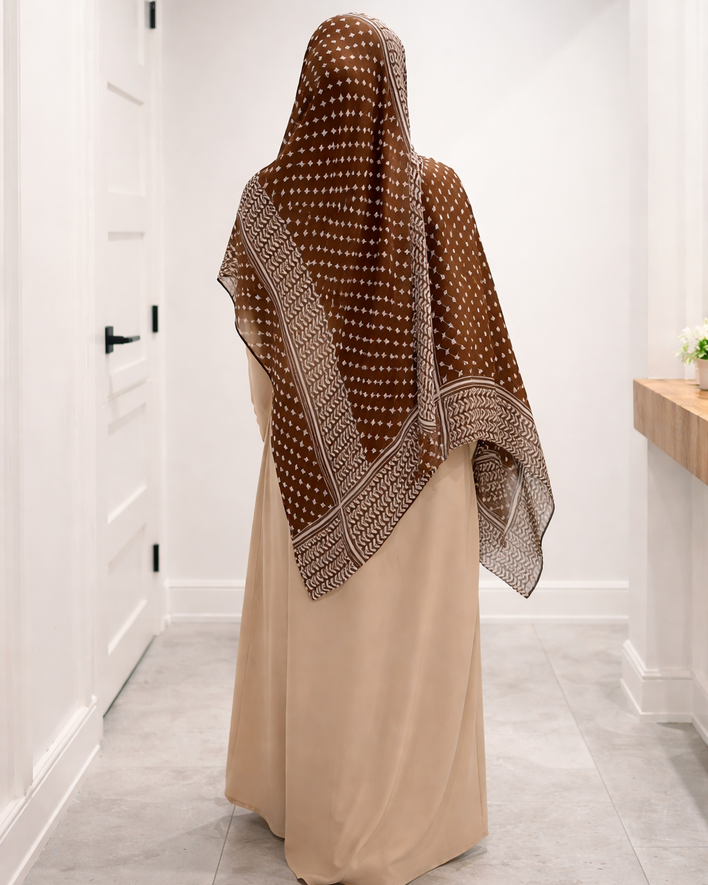 Printed modal hijab