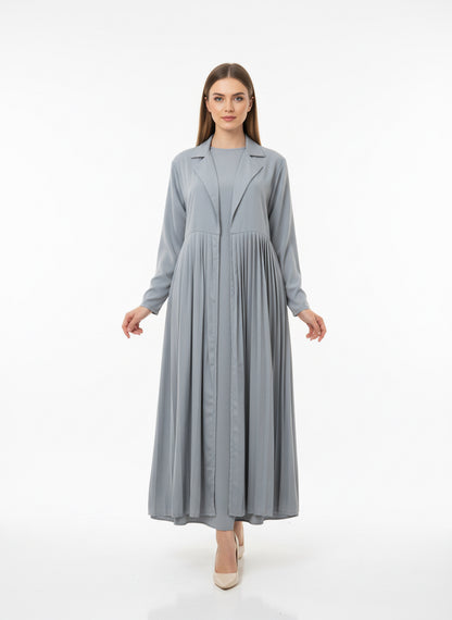 Noor Pleated Abaya- Shrug + inner