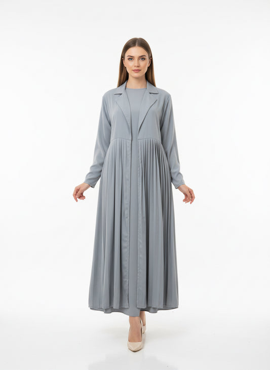 Noor Pleated Abaya- Shrug + inner