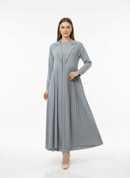 Noor Pleated Abaya- Shrug + inner