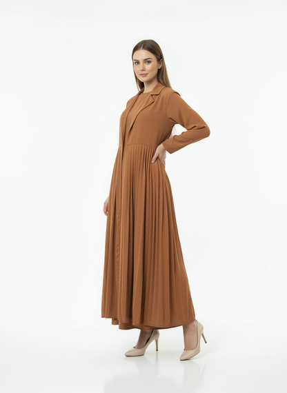 Noor Pleated Abaya- Shrug + inner