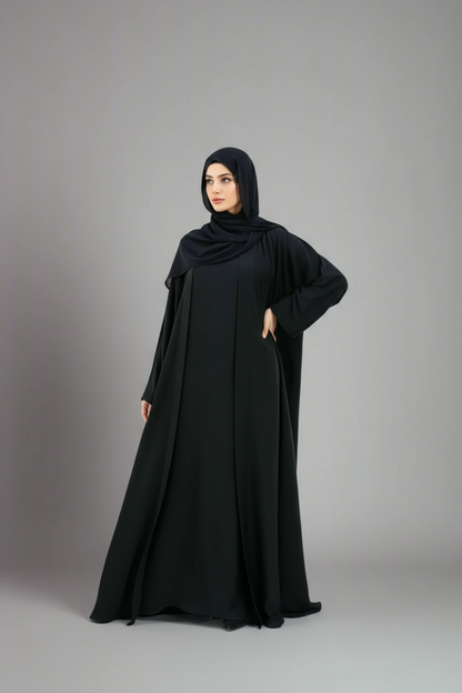 Essential Abaya - Black 4 piece set