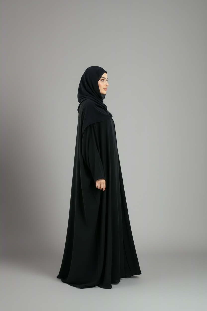 Essential Abaya - Black 4 piece set