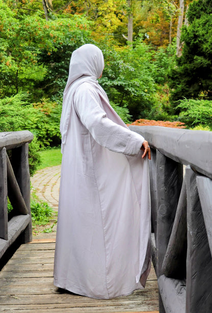 Harir maqsoor Cotton Abaya-Four Piece Elegance