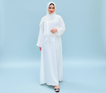 Essential Abaya-White