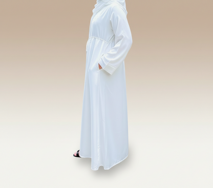 Essential Abaya-White