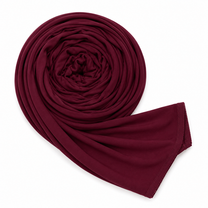 Premium jersey Hijab- Maroon