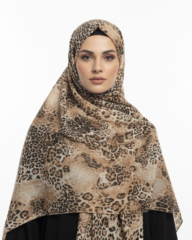 Printed modal hijab