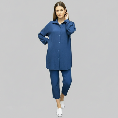 Relaxed fit coordinate sets- Blue
