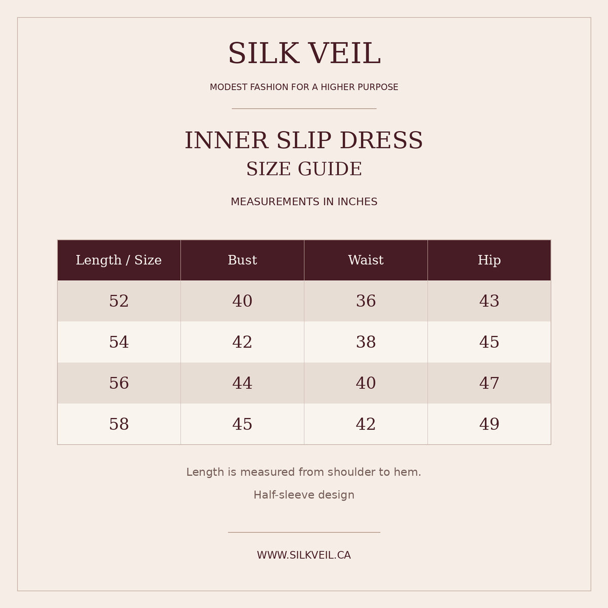 Inner Slip Dress- Black