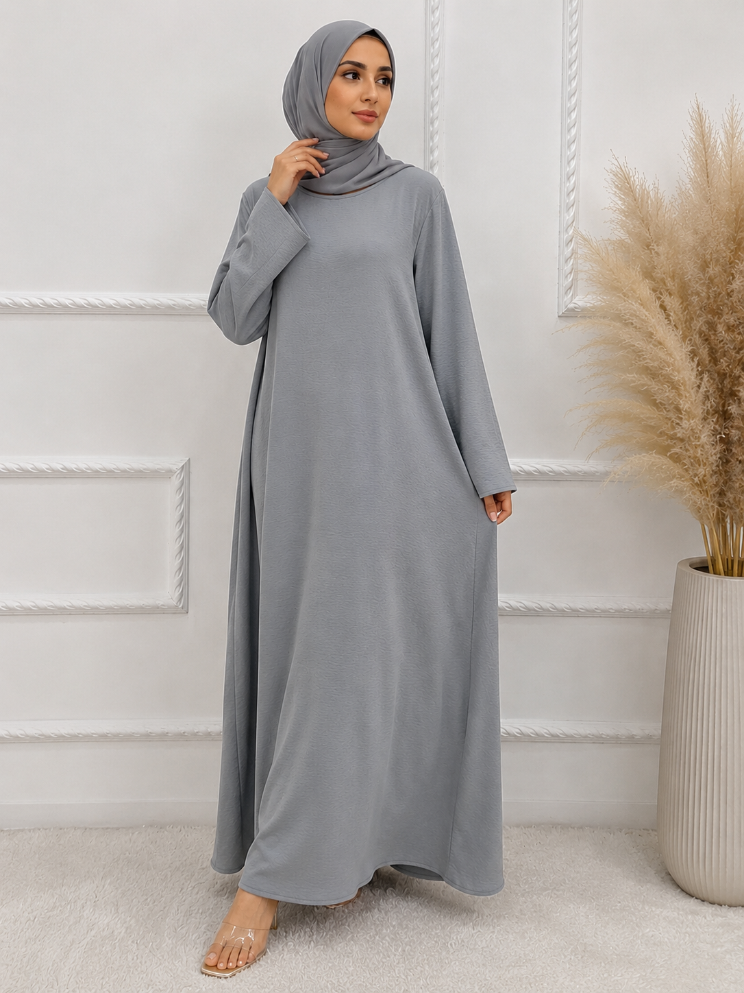 Inner Slip Dress- Grey