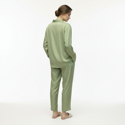 Women’s relaxed top and pant Coordinate sets-Olive