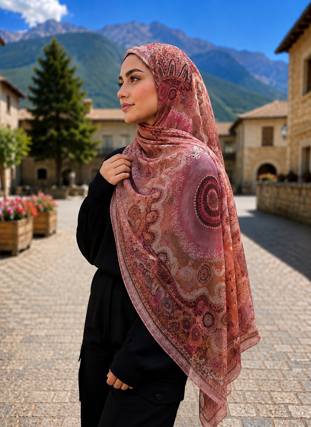 Printed Modal Hijab- Gulzaar