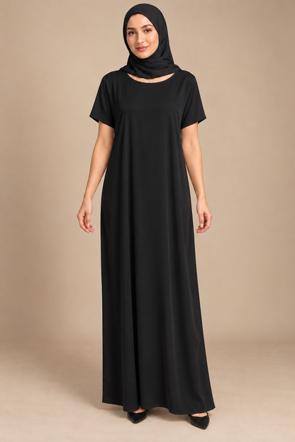 Inner Slip Dress- Black