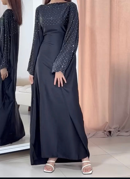 Butterfly Silk abaya