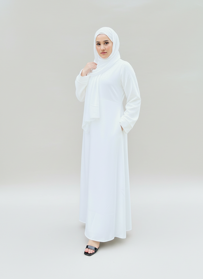 Essential Abaya-White