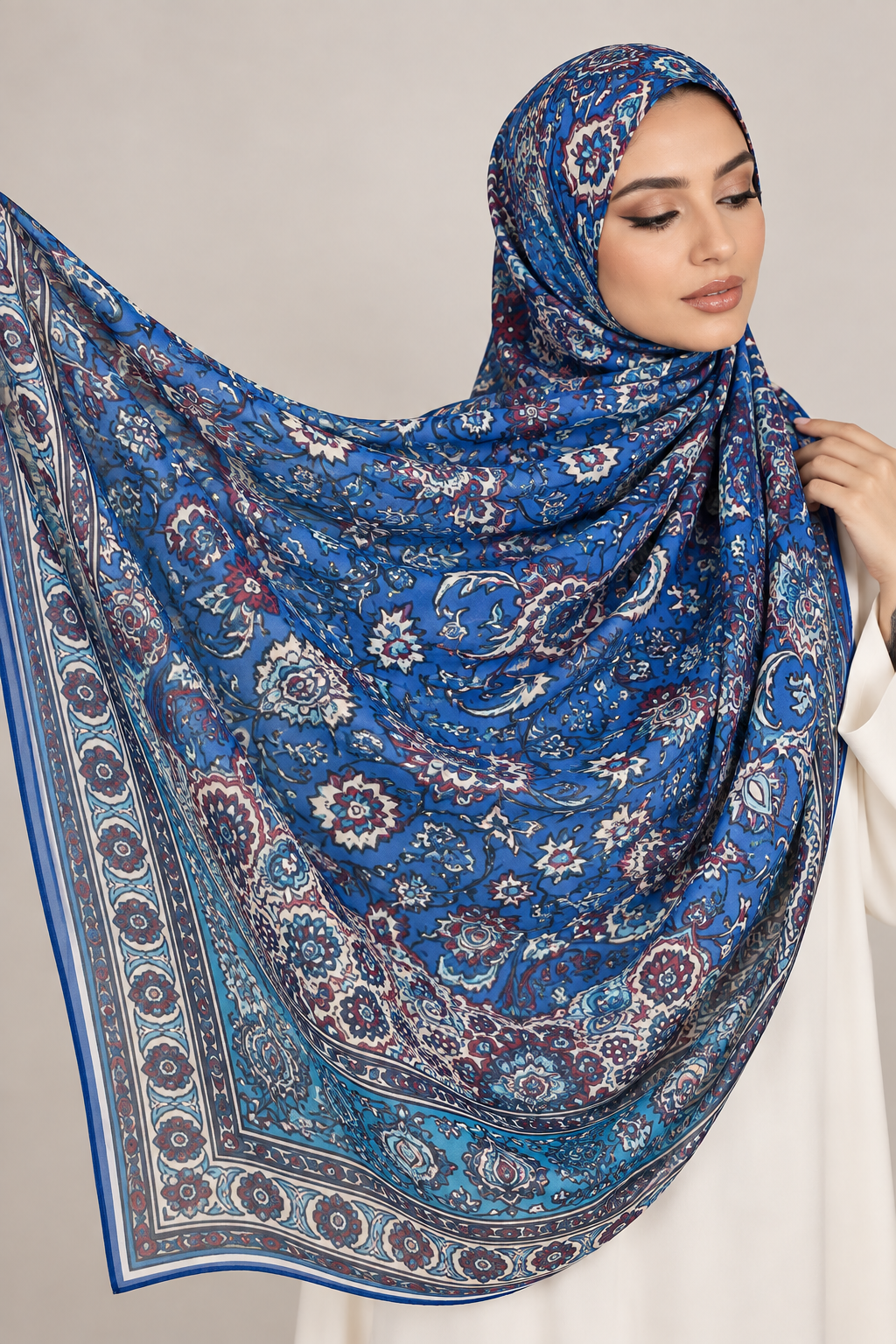Printed Modal Hijab- Neel Gul
