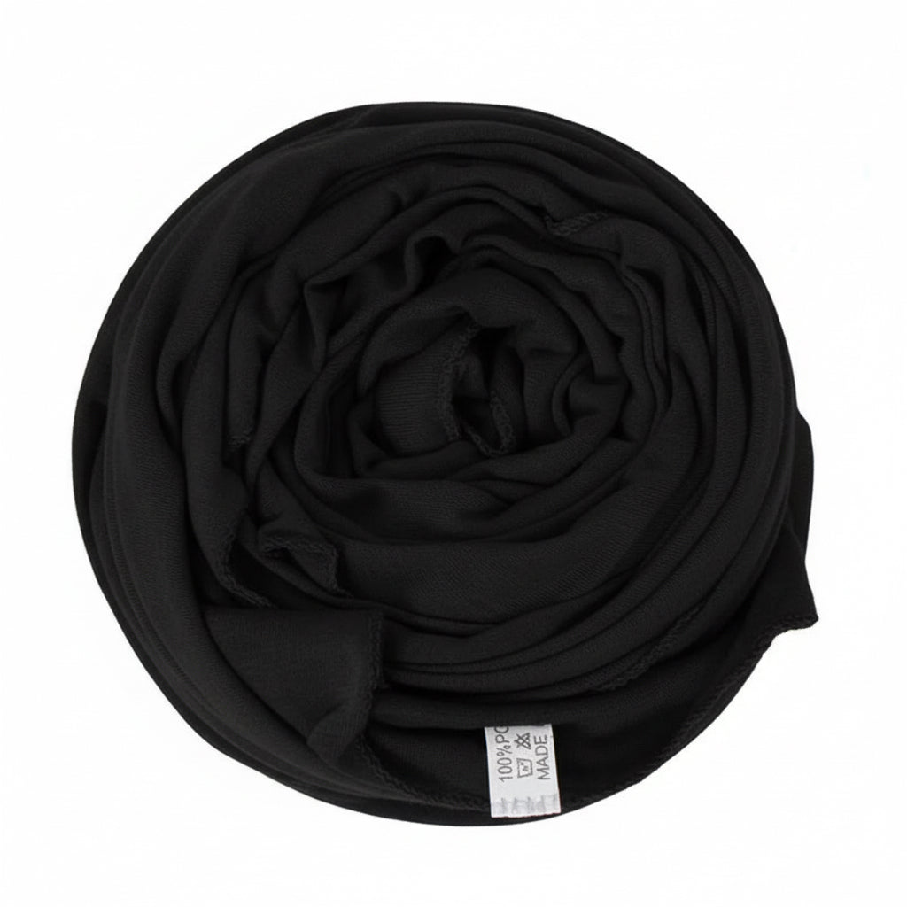Premium Jersey Hijab-Black