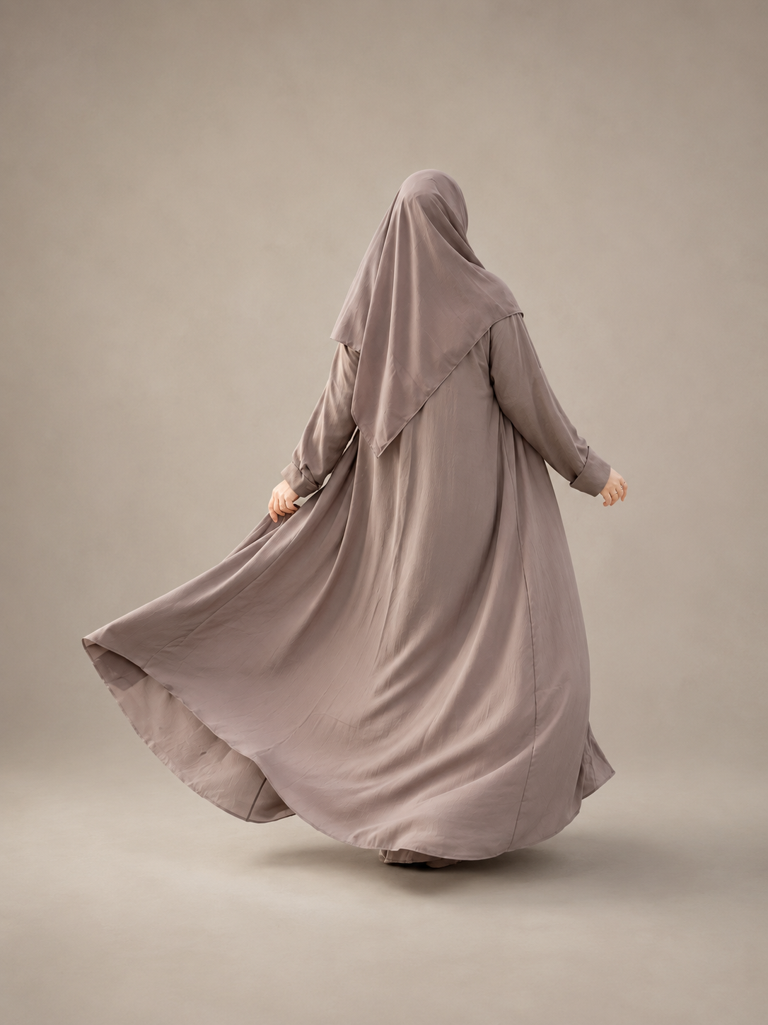 Harir Maqsoor Abaya-Cocoa Brown