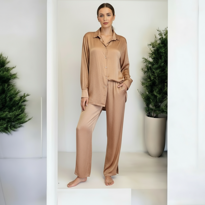 Relaxed Fit Coordinate sets-Bronze