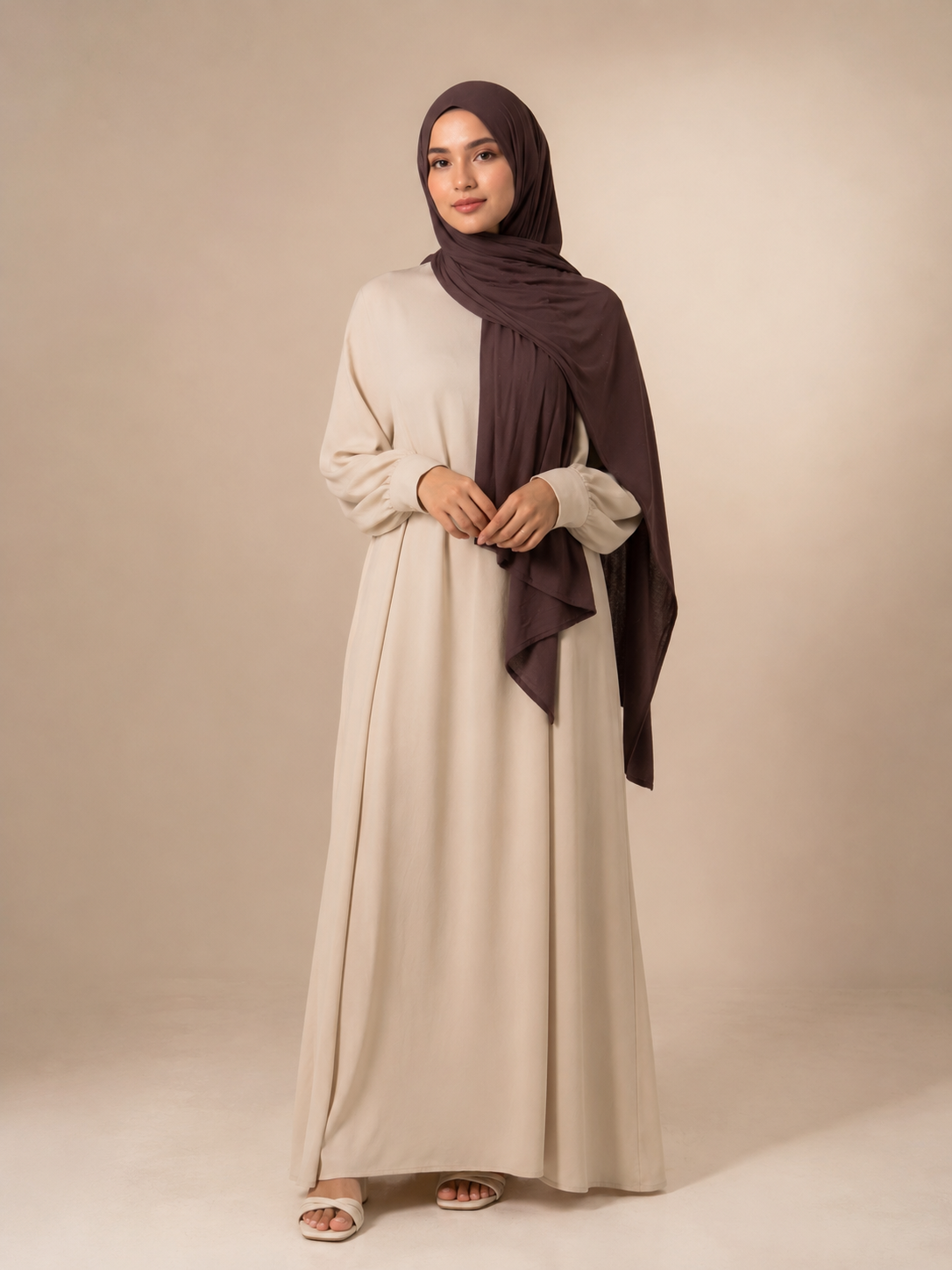 Jersey Hijab- Coffee Brown