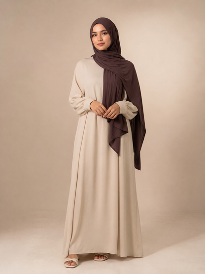 Jersey Hijab- Coffee Brown
