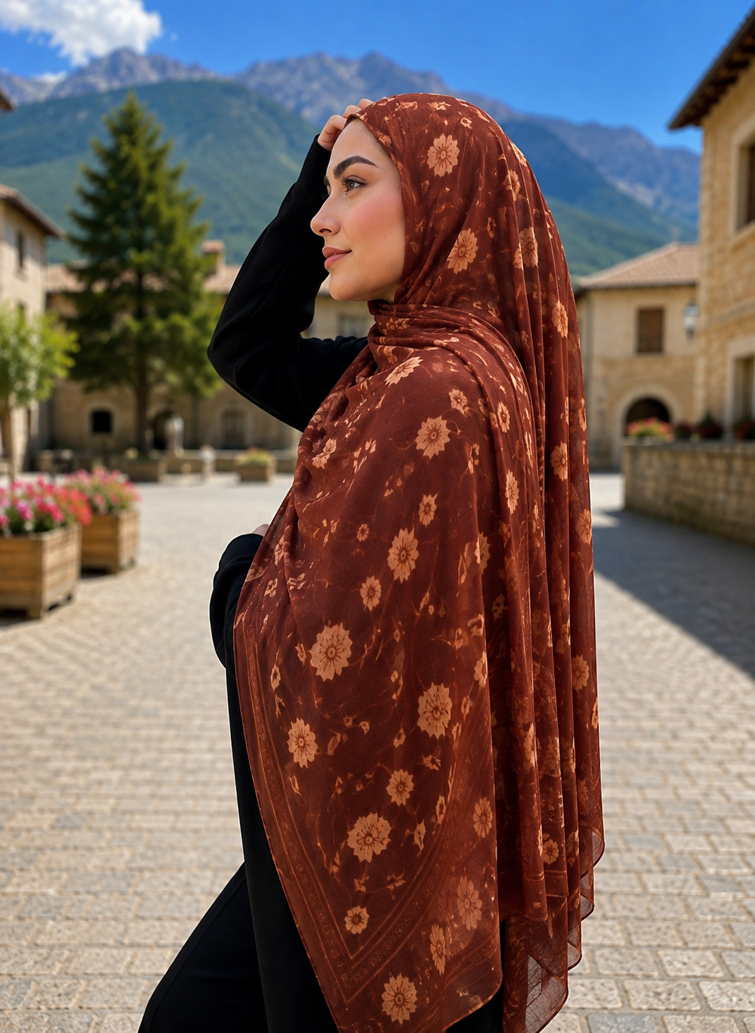 Printed Modal Hijab- Gulnaar