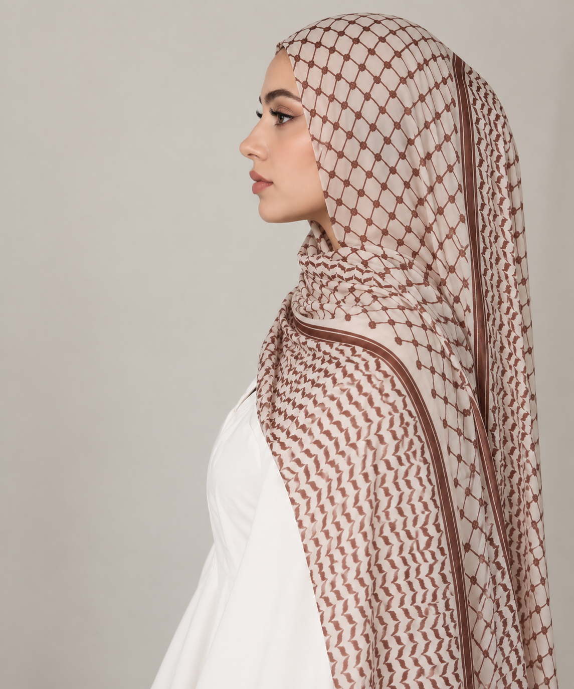 Printed Modal Hijab- Keffiyah