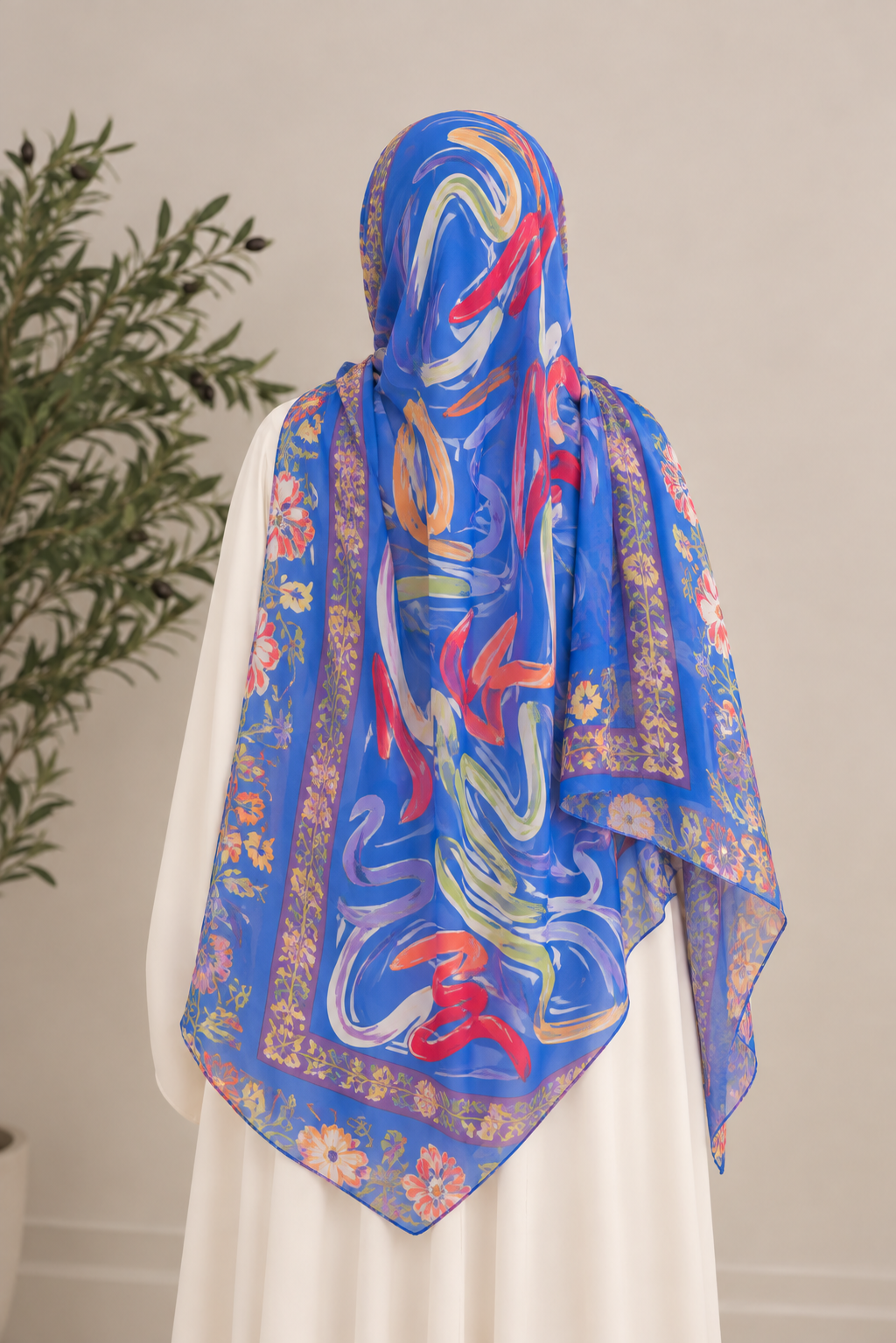 Printed Bamboo Modal Hijab-Rangoli